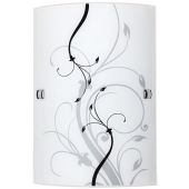 Rabalux Elina kinkiet 1x60 W biały-czarny-wzór 3691