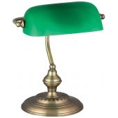 Rabalux Bank lampa biurkowa 1x60W zielony/brąz 4038