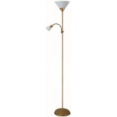 Rabalux Action lampa stojąca 2x100 W biała-brązowa 4065