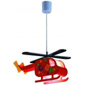 Rabalux Helicopter lampa wisząca 1x40W czerwona 4717