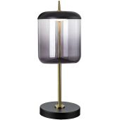 Rabalux Delice lampa stołowa 1x6W czarny/brązowy/szkło dymne 5026