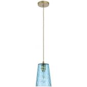 Rabalux Azurine lampa wisząca 1x40W złoty/niebieski 5226