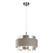 Rabalux Basil lampa wisząca 1x40W chrom/szary dąb 5383