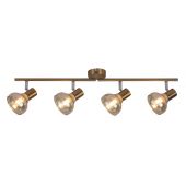 Rabalux Holly lampa podsufitowa 4x40W mosiądz/bursztynowy 5550