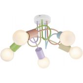 Rabalux Linett lampa podsufitowa 5x40 W multikolor 6340