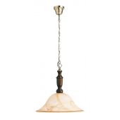 Rabalux Rustic 3 lampa wisząca 1x100W brązowa/mosiądz/alabaster 7099