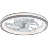 Rabalux Fanricius plafon 1x40 W z wentylatorem biały-srebrny 71335