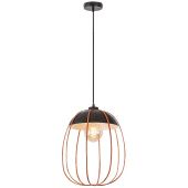 Rabalux Svens lampa wisząca 1x60W czarny mat/pomarańczowy 72034