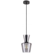 Rabalux Abra lampa wisząca 1x60W czarny/przydymiony 72161