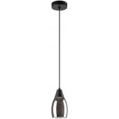 Rabalux Ilmari lampa wisząca 1x15W czarny/przydymiony 72181