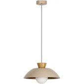 Rabalux Golnar lampa wisząca 1x5 W drewno-opal-beżowa 72230