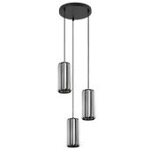 Rabalux Veness lampa wisząca 3x40 W czarna-przydymiona 72255