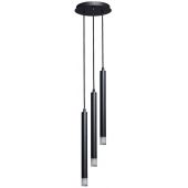 Rabalux Ramira lampa wisząca 3x5 W czarna-przezroczysta 72358