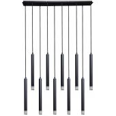 Rabalux Ramira lampa wisząca 10x5 W czarna-przezroczysta 72364