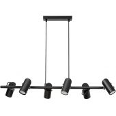 Rabalux Maximilian lampa wisząca 6x25 W czarna 73045