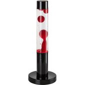 Rabalux Lavastic lampa stołowa 1x25 W czarna-przezroczysta-czerwona 76028