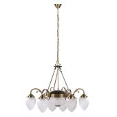 Rabalux Annabella lampa wisząca 6x40W+2x60W mosiądz/biały 8636