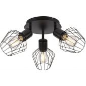 Rabalux Belano lampa podsufitowa 3x40 W czarna 3536