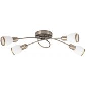 Rabalux Elite lampa podsufitowa 4x40 W biała-brązowa 5973