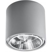 Sollux Lighting Tiube lampa podsufitowa 1x40W szara SL.0696