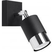 Sollux Lighting Nero kinkiet 1x40W czarny/chrom SL.1064