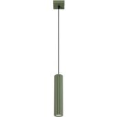Sollux Lighting Karbon lampa wisząca 1x10 W zielona SL.1611