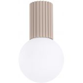 Sollux Lighting Halo lampa podsufitowa 1x8 W biała-taupe SL.1743