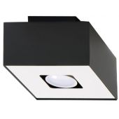 Sollux Lighting Mono lampa podsufitowa 1x40W czarna/biała SL.0070