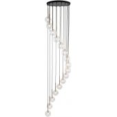 TK Lighting Aurora lampa wisząca 16x6 W czarna 10182