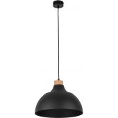 TK Lighting Cap lampa wisząca 1x15W czarna 2071