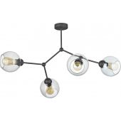 TK Lighting Fairy lampa podsufitowa 4x15 W czarna 2730