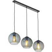 TK Lighting Cubus lampa wisząca 3x5 W czarna 2818