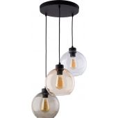 TK Lighting Cubus lampa wisząca 3x15 W czarna 2831