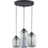 TK Lighting Marco lampa wisząca 3x15W grafitowa/czarna 3185