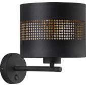 TK Lighting Tago Black kinkiet 1x15W czarny/złoty 3210