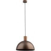 TK Lighting Oslo lampa wisząca 1x15 W brązowa 4508