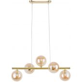 TK Lighting Estera lampa wisząca 5x6W złota 4549