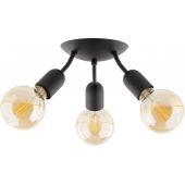 TK Lighting Rubio lampa podsufitowa 3x15W czarny 4829