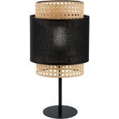 TK Lighting Boho Black lampa stołowa 1x15W czarny/beżowy 5567