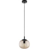 TK Lighting Vibe Topaz lampa wisząca 1x15W czarny/topaz 5826