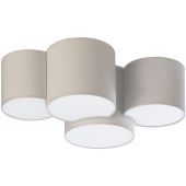 TK Lighting Mona plafon 4x15W beżowy 6592