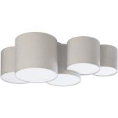 TK Lighting Mona plafon 5x15W beżowy 6593