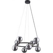 TK Lighting Anabelle lampa wisząca 8x6 W czarna 6844