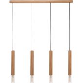 Zuma Line Madera lampa wisząca 4x28 W brązowa 8620403