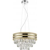 Zuma Line Naica lampa wisząca 4x40W złoty mat/kryształ P0525-04A-F4V6