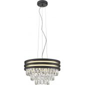 Zuma Line Naica lampa wisząca 4x40W czarny mat/złoty P0525-04A-P7D7