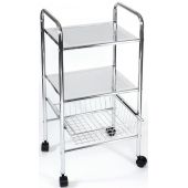 AWD Interior regał łazienkowy stojący z kółkami chrom AWD02040022