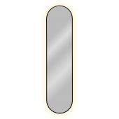 Baltica Design Tiny Border Pastille lustro 155x40 cm z oświetleniem LED czarne barwa światła neutralna