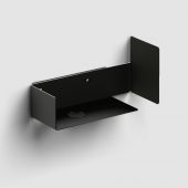 Clou New Flush konsola 44x18x21,2 cm podumywalkowa wisząca lewa czarna CL/07.36.432.21