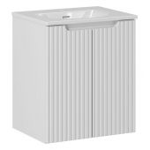 Zestaw Comad Nova White szafka 50 cm wisząca z umywalką Sky 50x40 cm biały SET-NOW 50CM D SKY 50